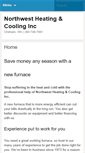 Mobile Screenshot of northwestheatingandcooling.com